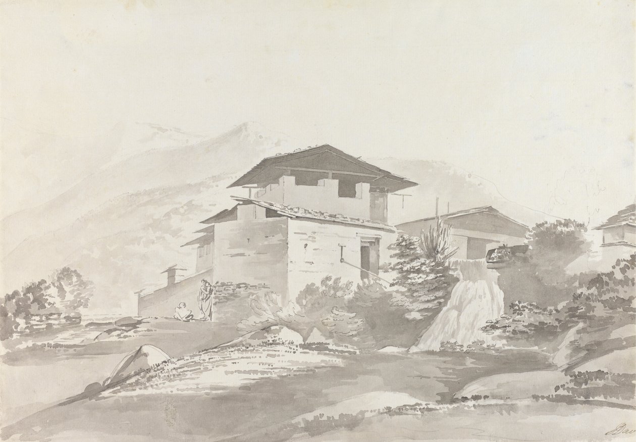 Vicino a Tassisudon [Tashicho Dzong] da Samuel Davis