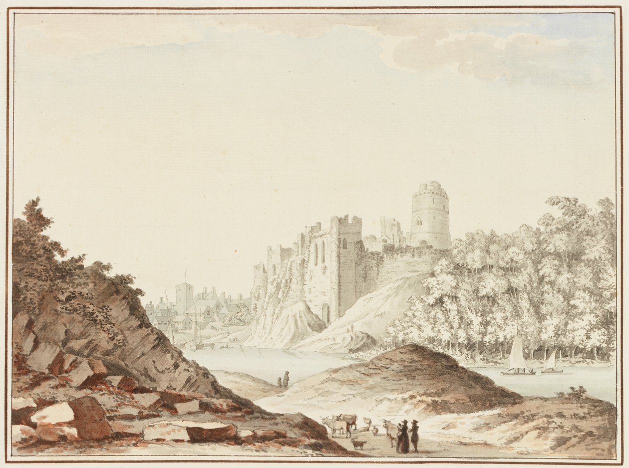 Castello di Pembroke da Samuel Hieronymous Grimm