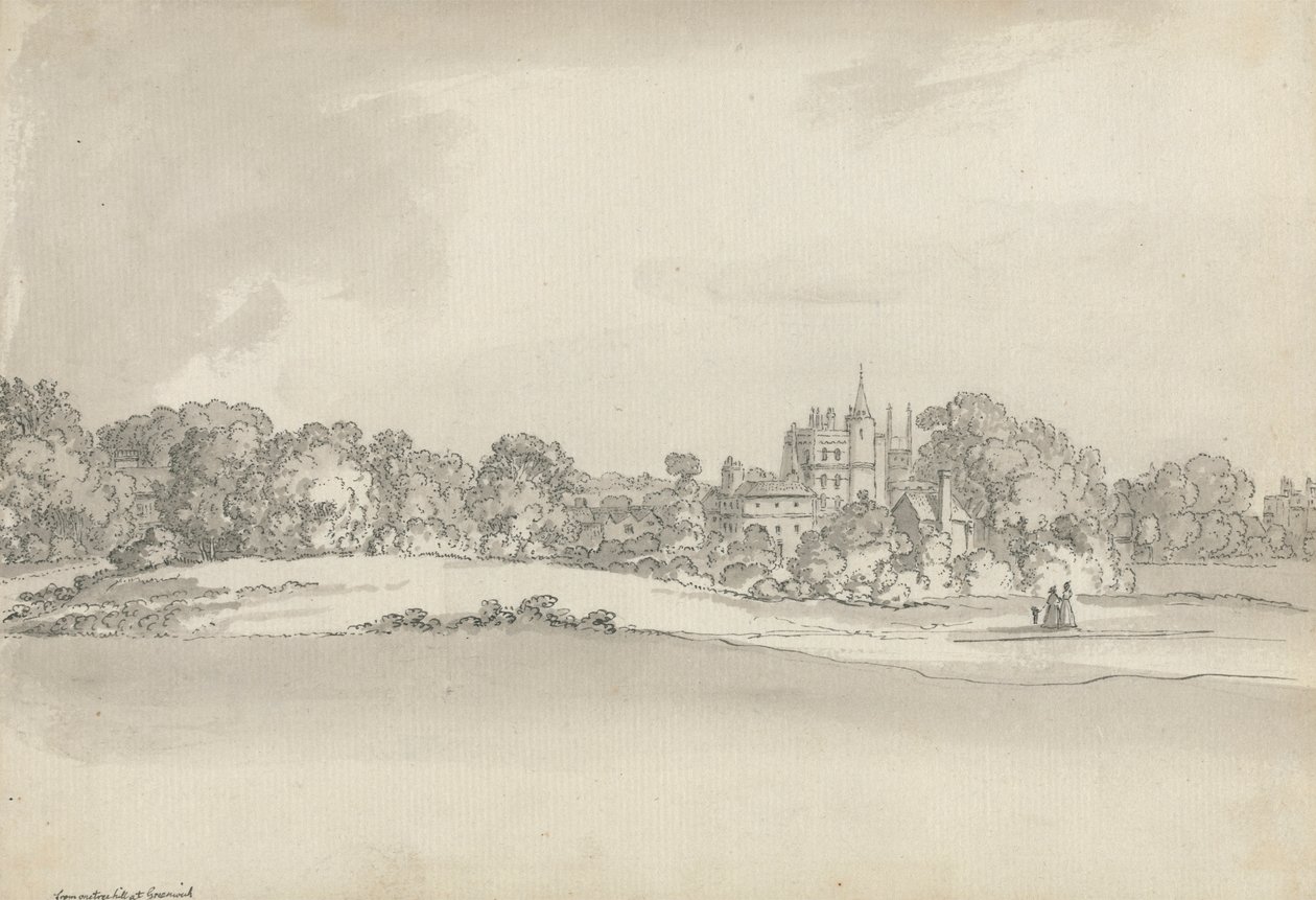 Castello di Vanbrugh, Greenwich da Samuel Hieronymus Grimm