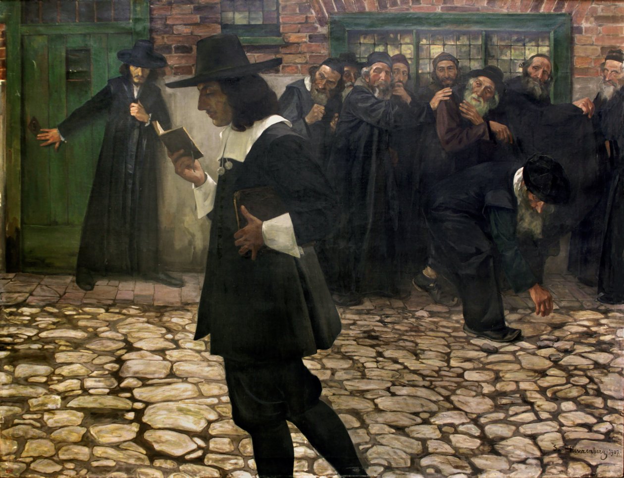 Spinoza scomunicato, 1907 da Samuel Hirszenberg