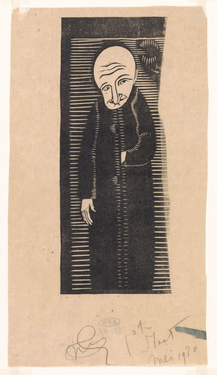 Uomo calvo da Samuel Jessurun de Mesquita (signed by artist)