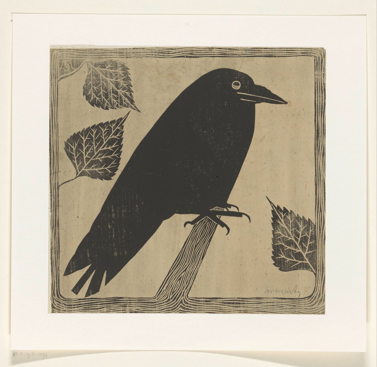 Corvo da Samuel Jessurun de Mesquita (signed by artist)