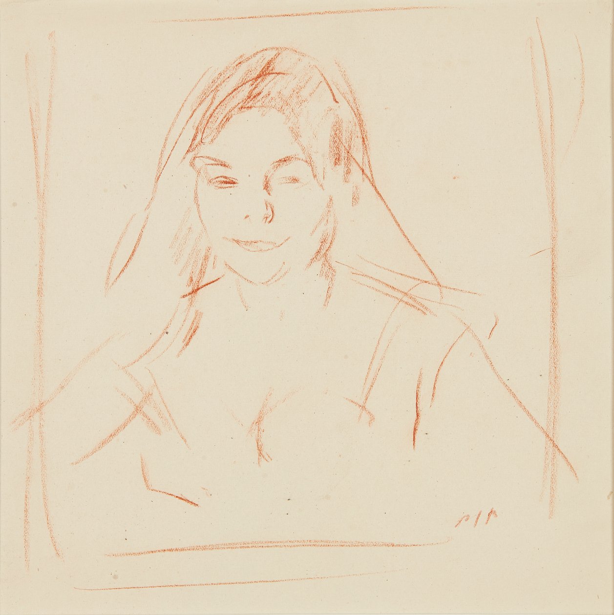 Ragazza con velo da Samuel John Peploe