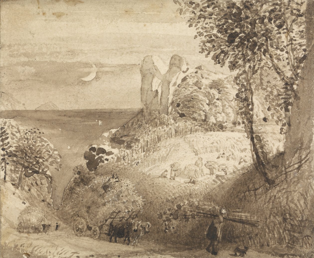 Scena pastorale da Samuel Palmer