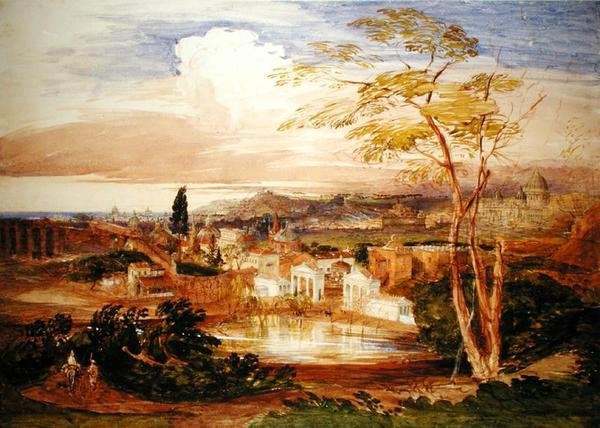 Roma dai Giardini Borghese da Samuel Palmer
