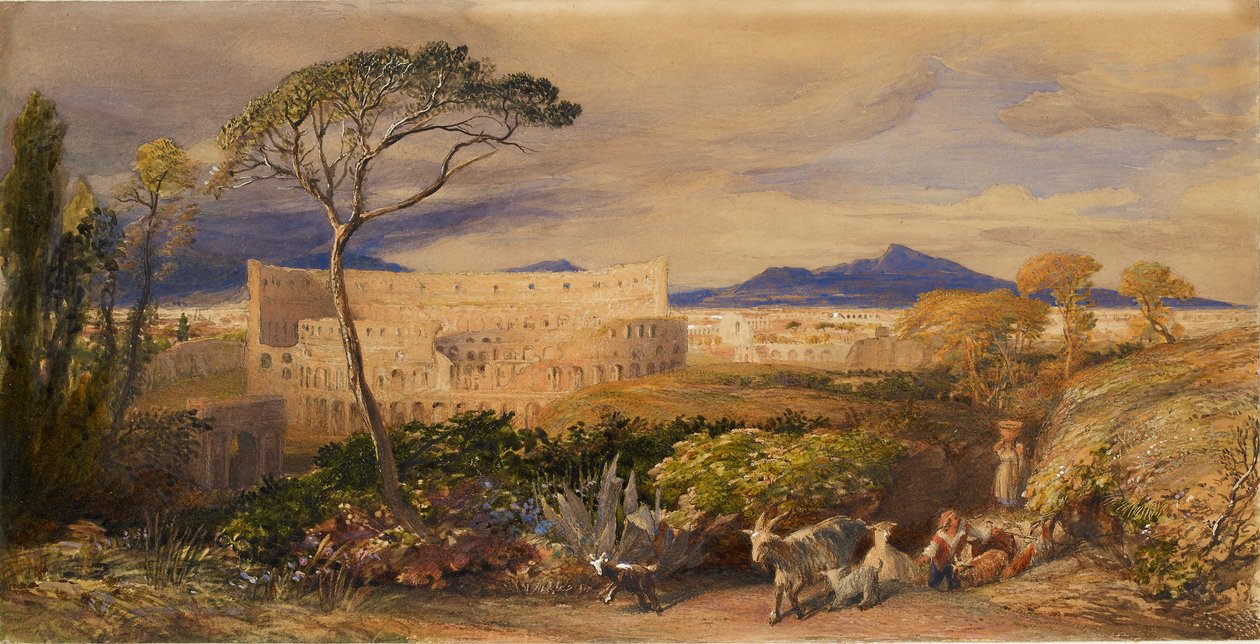 Il Colosseo e il Monte Albano, c1843 da Samuel Palmer