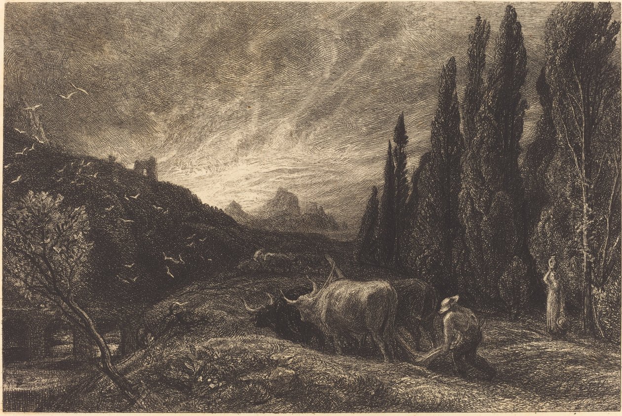 Il Primo Aratore da Samuel Palmer