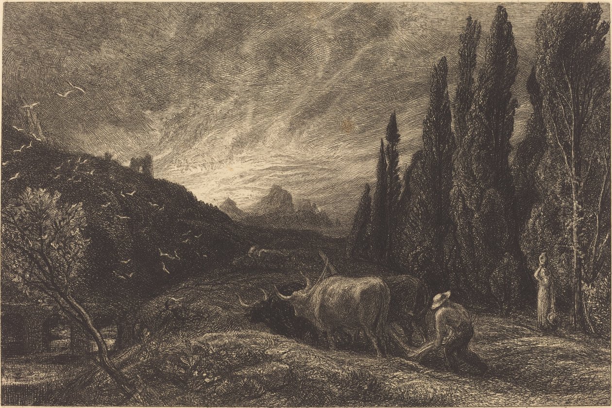 Il primo aratore da Samuel Palmer