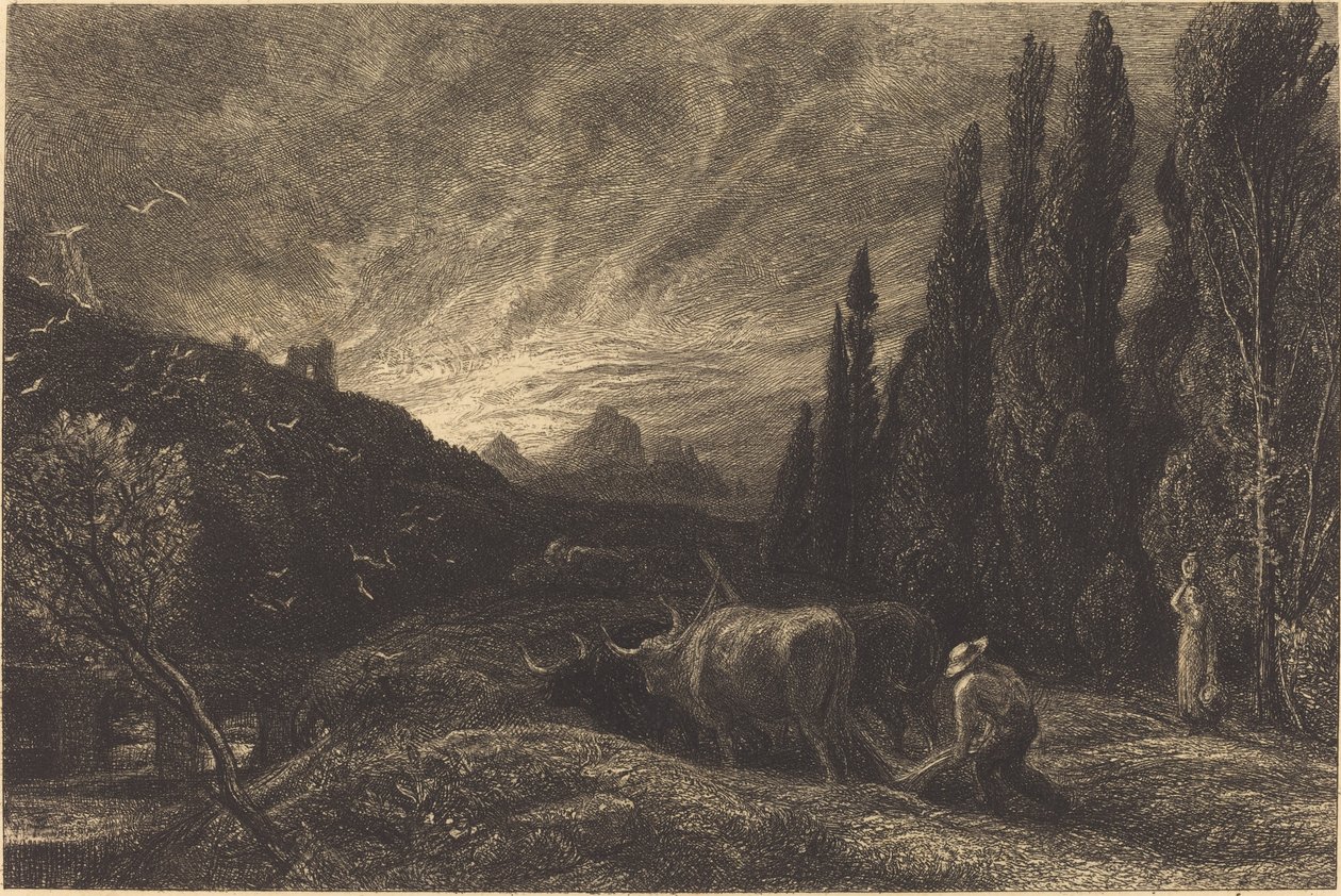 Il primo aratore da Samuel Palmer