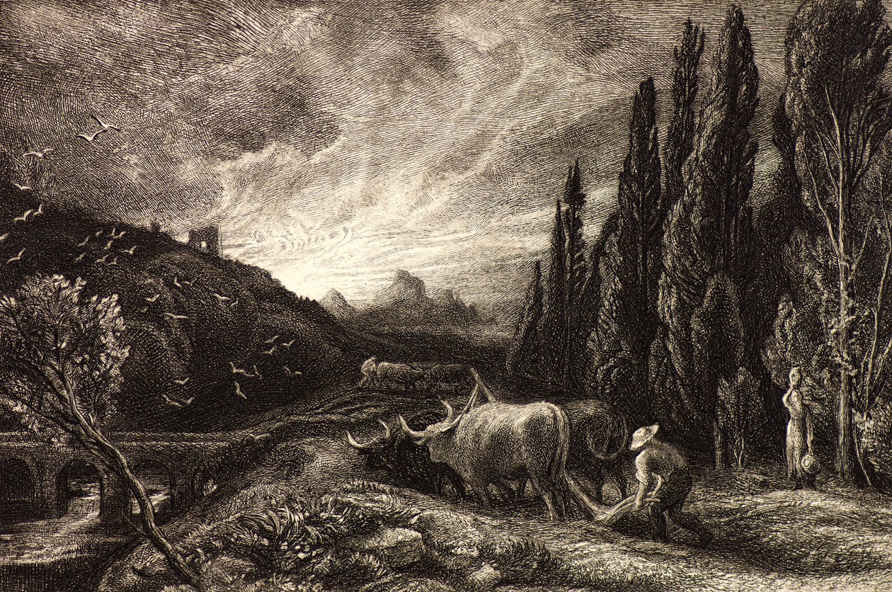 Il primo aratore da Samuel Palmer