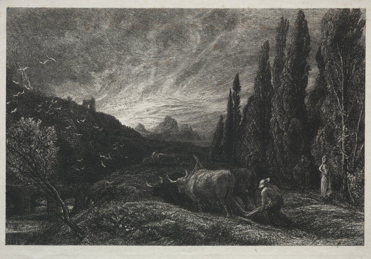 Il primo aratore da Samuel Palmer