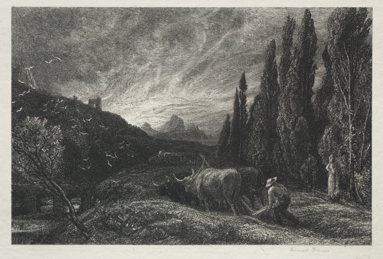 Il primo aratore da Samuel Palmer