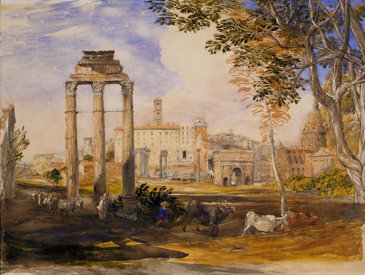 Il Foro, Roma, 1837 da Samuel Palmer