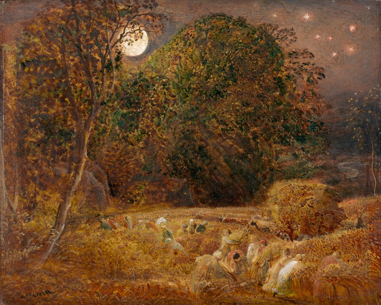 La luna del raccolto da Samuel Palmer