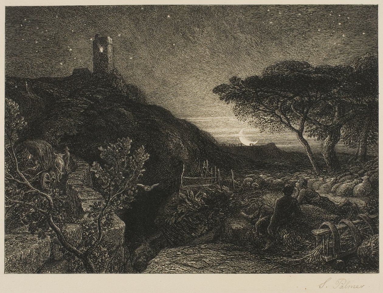 La torre solitaria da Samuel Palmer