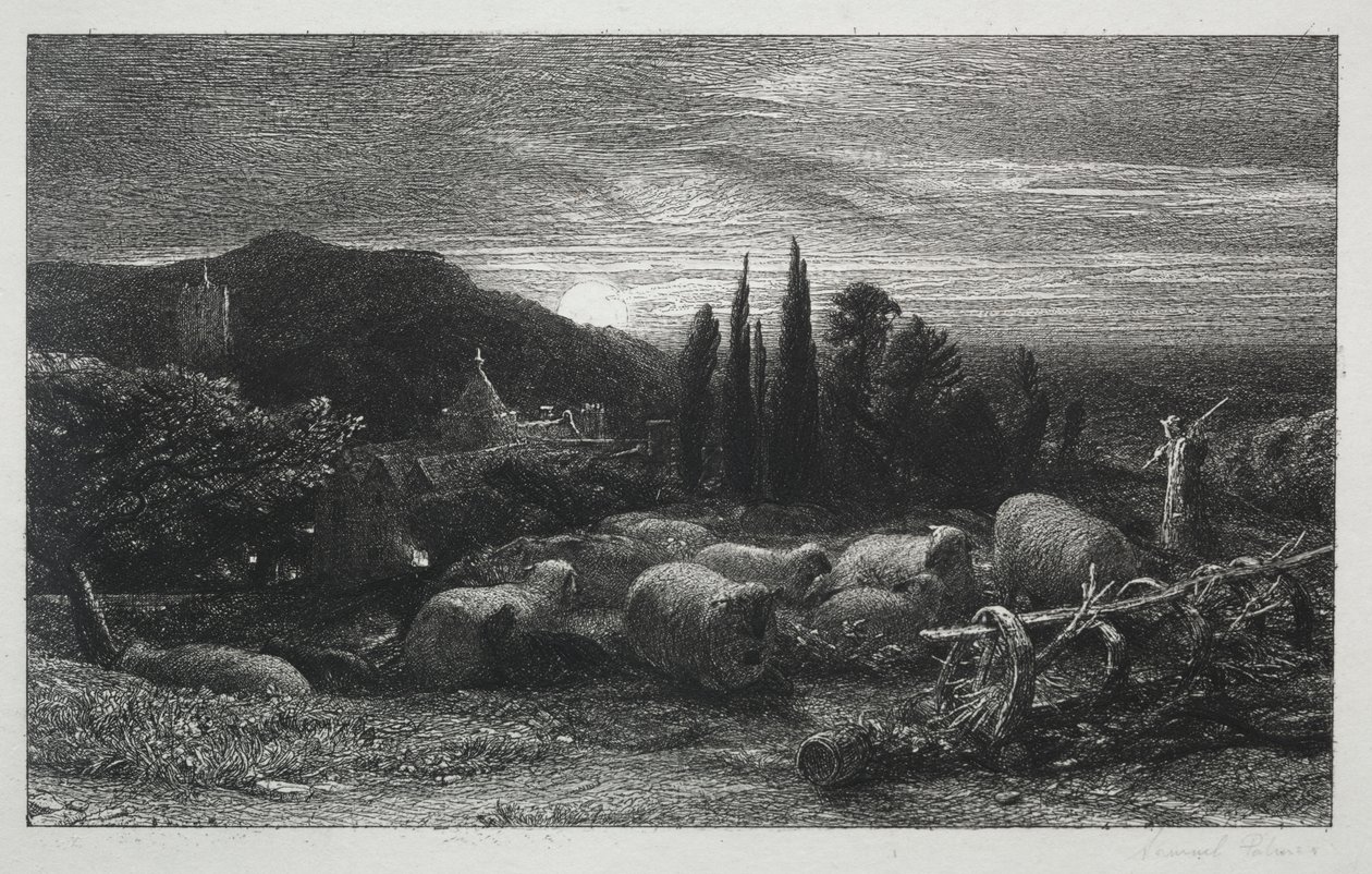 La luna nascente da Samuel Palmer