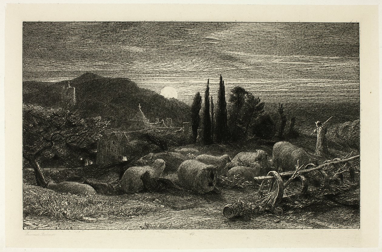 La luna crescente da Samuel Palmer