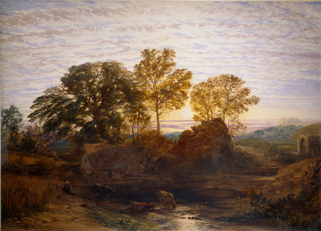 Il mulino ad acqua da Samuel Palmer