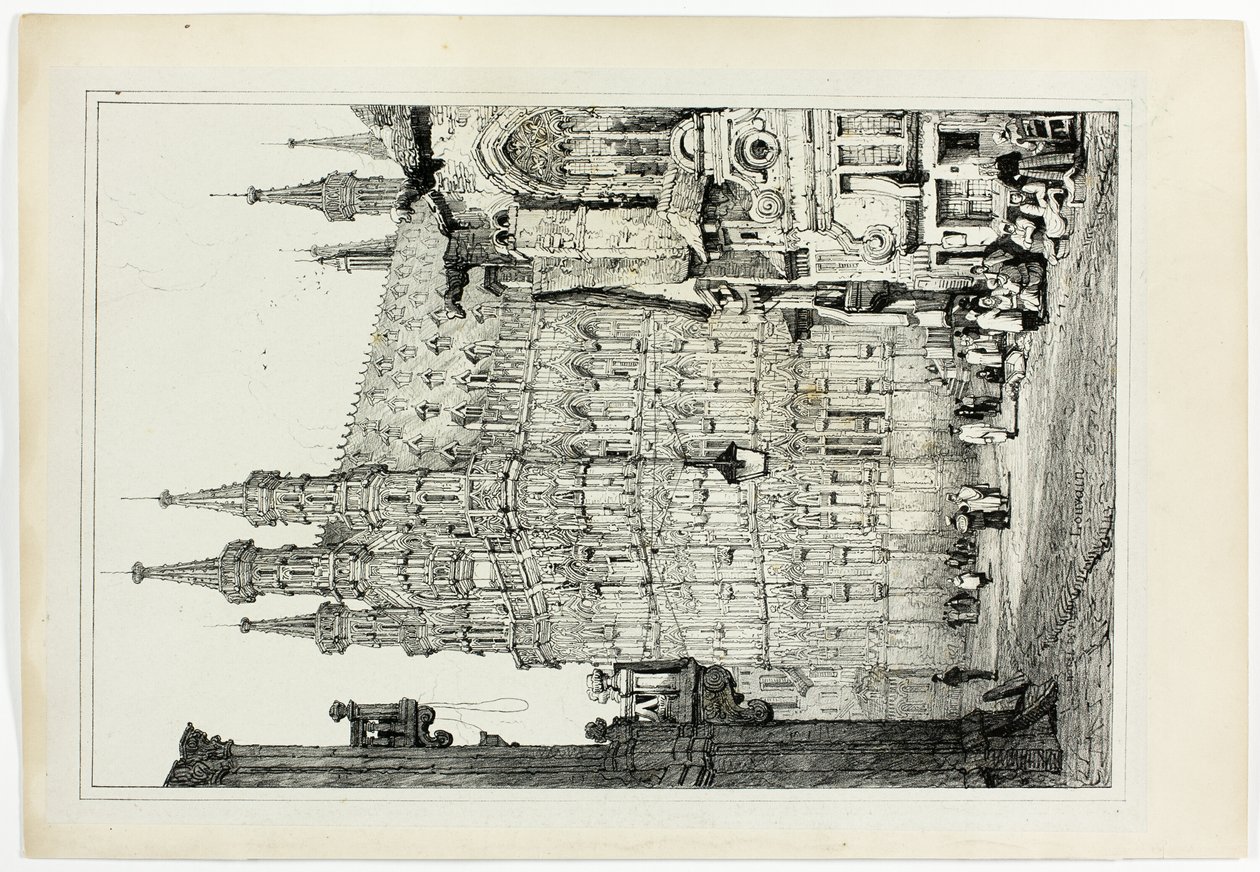 Hotel de Ville, Lovanio da Samuel Prout