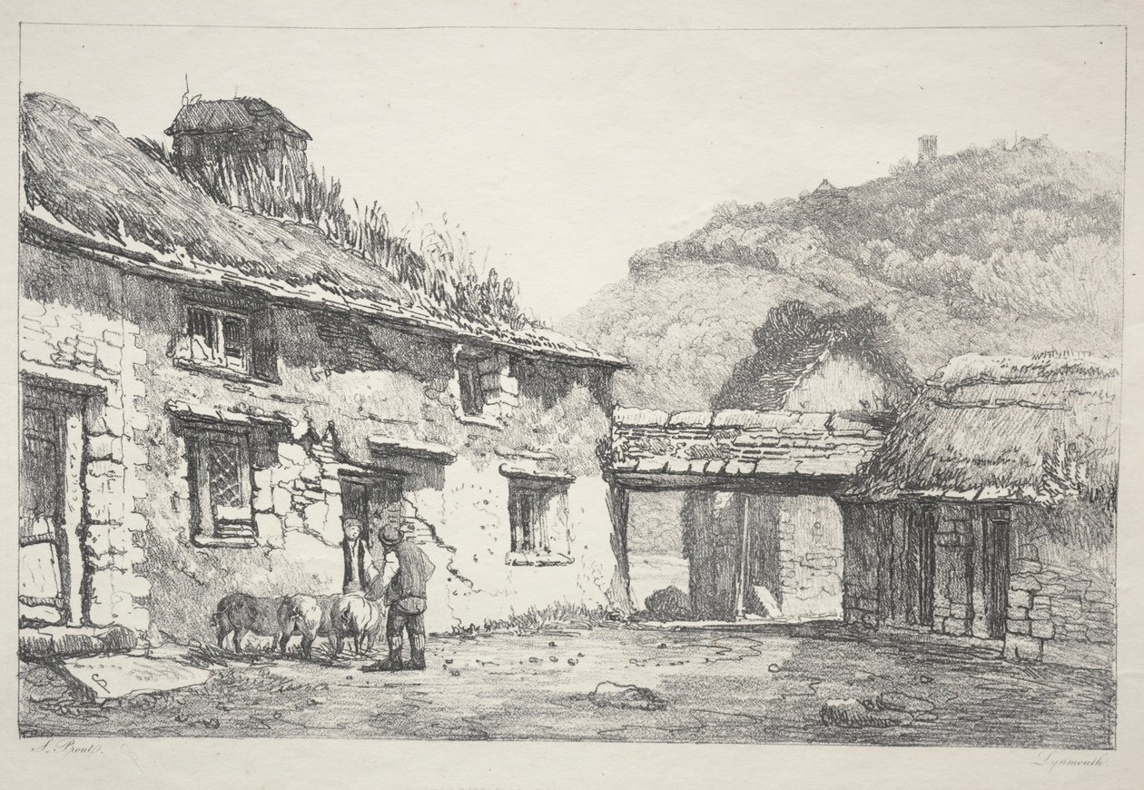 Lynmouth, 1819 da Samuel Prout