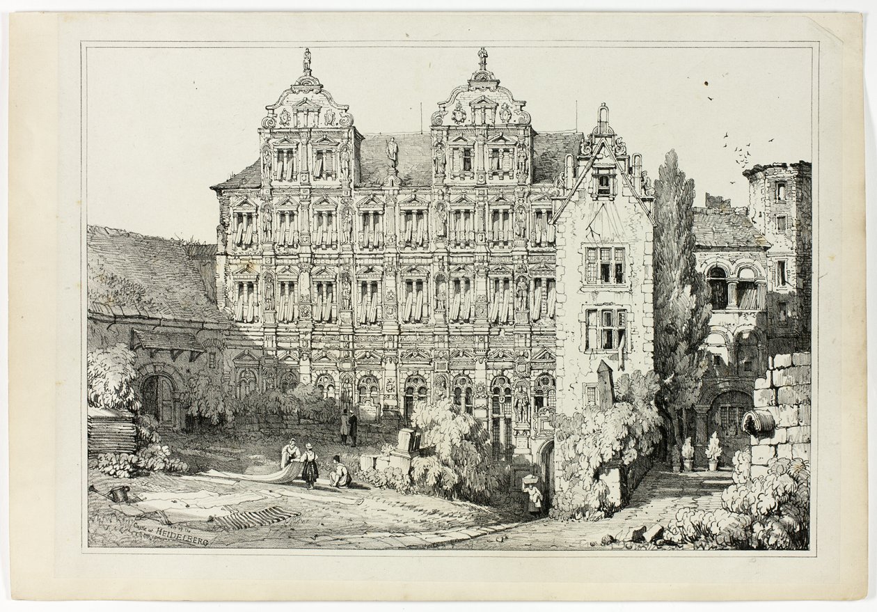 Parte del castello di Heidelberg da Samuel Prout