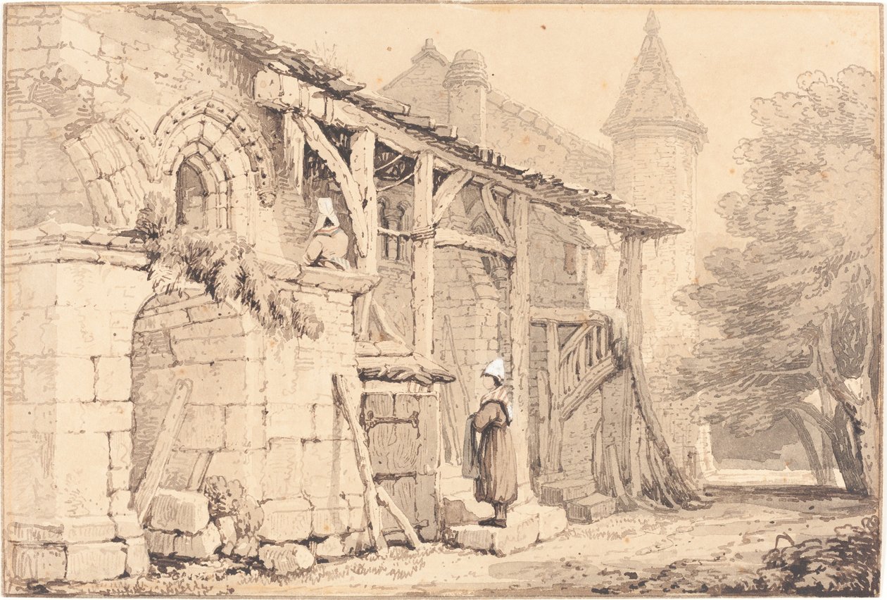 Scena a Jumièges da Samuel Prout