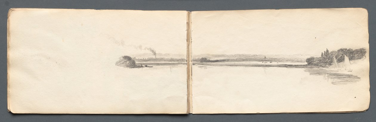 Taccuino: Paesaggio con barche a vela da Samuel Prout