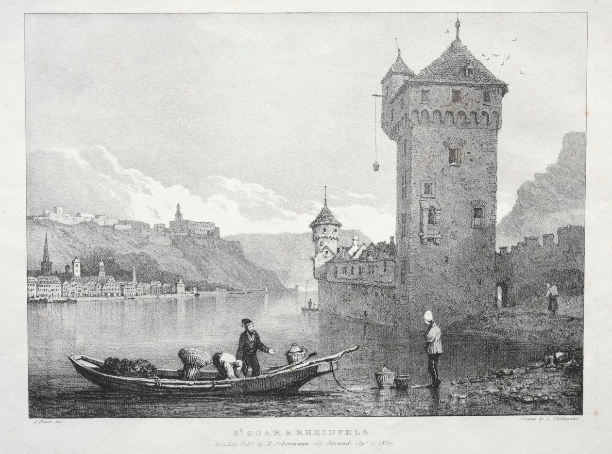 San Goar e Rheinfels da Samuel Prout
