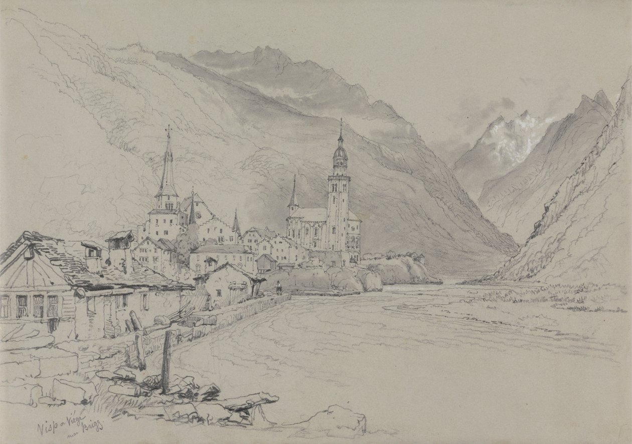 Visp o Viege, vicino a Brig da Samuel Prout