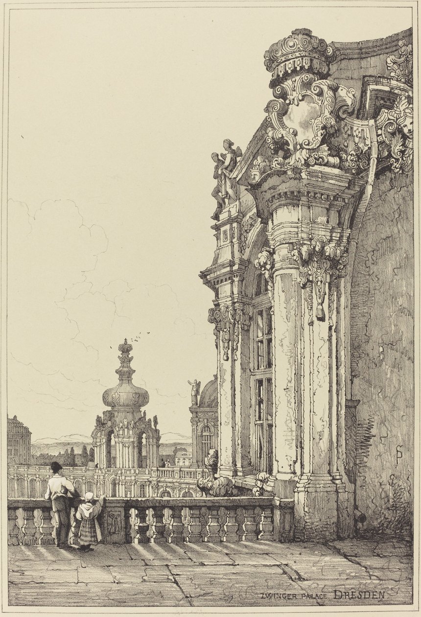 Palazzo Zwinger, Dresda da Samuel Prout
