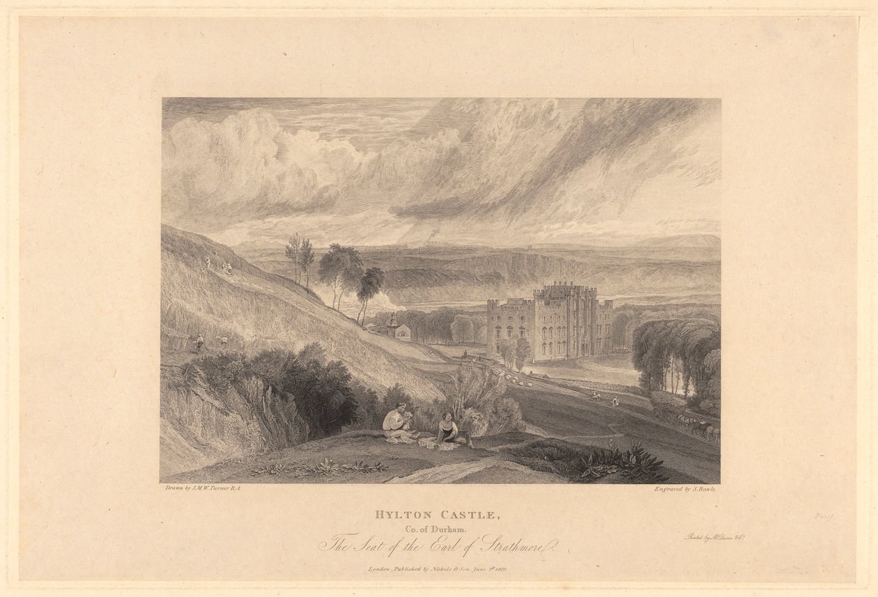 Castello di Hylton, Contea di Durham da Samuel Rawle