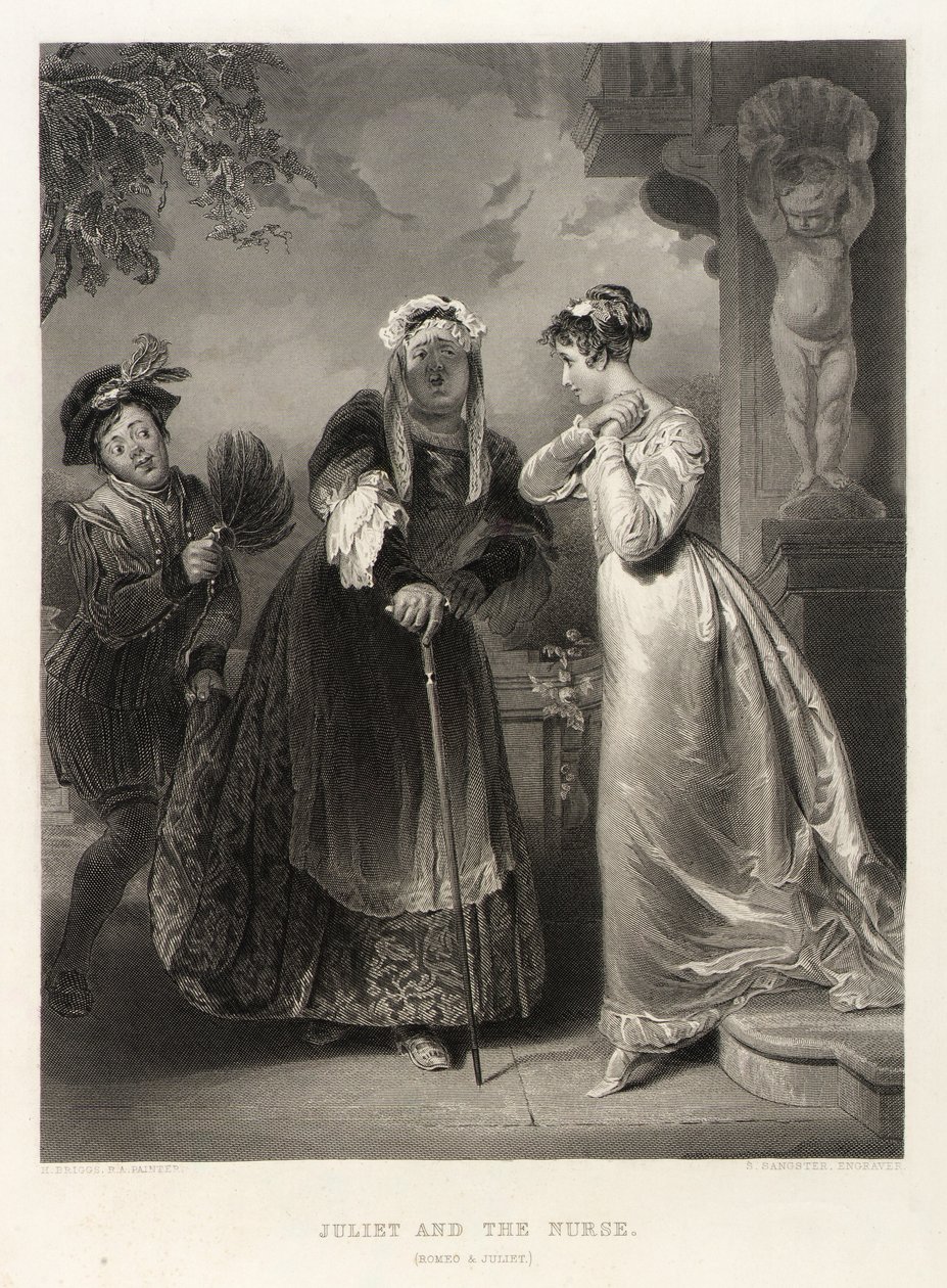 Giulietta e la balia (Romeo e Giulietta) da Samuel Sangster