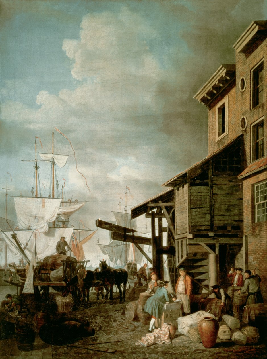 Custom House Quay da Samuel Scott