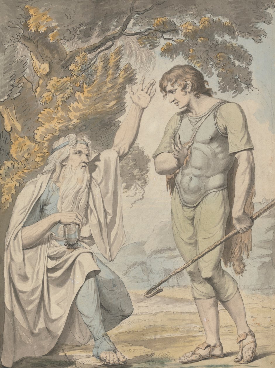 Un bardo e un pastore da Samuel Woodforde