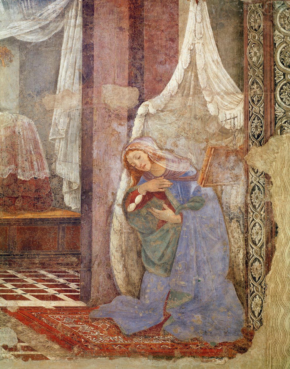 Annunciazione, dettaglio della vergine, 1481 da Sandro Botticelli