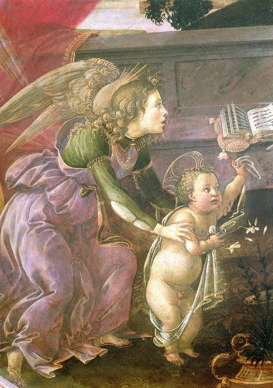 (dettaglio) dalla Madonna del Padiglione da Sandro Botticelli
