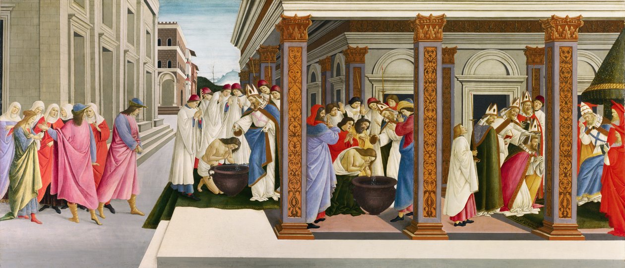 Quattro scene della prima vita di San Zenobio, c.1500 da Sandro Botticelli