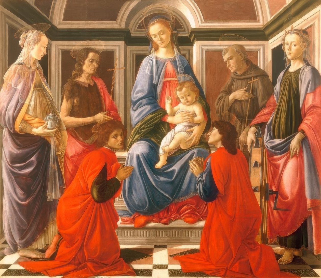 Madonna in trono con il Bambino da Sandro Botticelli