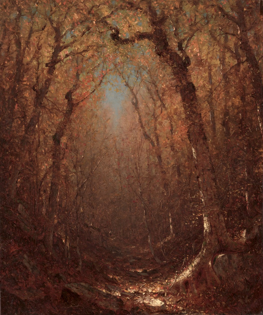 Autunno, un sentiero nel bosco da Sanford Robinson Gifford
