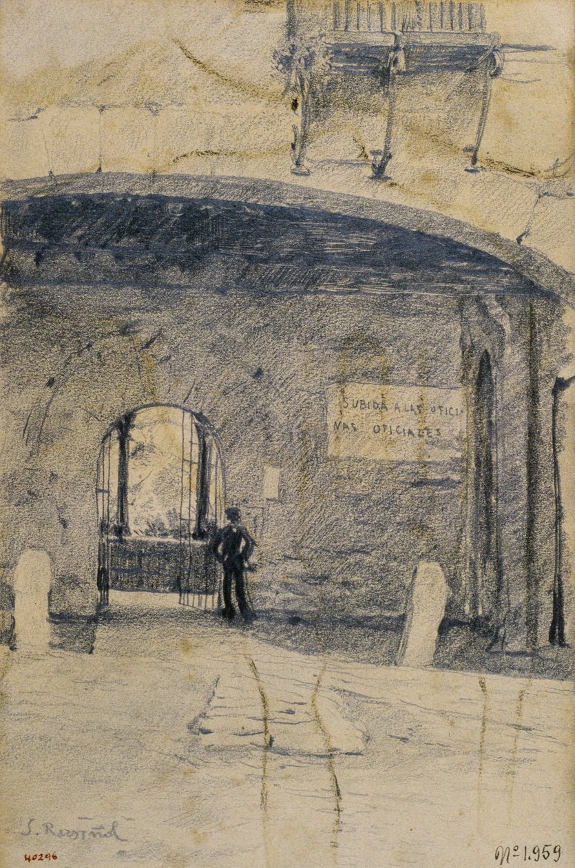 Arco e muro della porta. Granada da Santiago Rusiñol