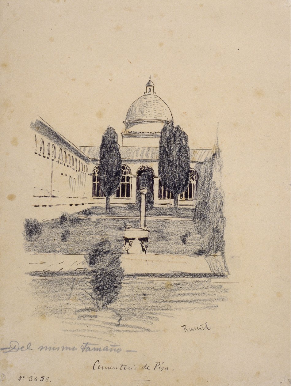 Cimitero di Pisa da Santiago Rusiñol