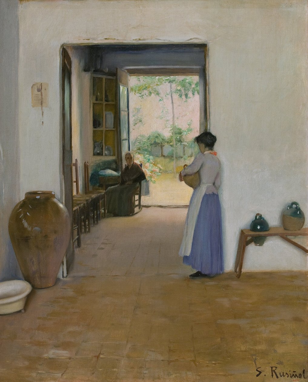 Interno di Sitges da Santiago Rusiñol