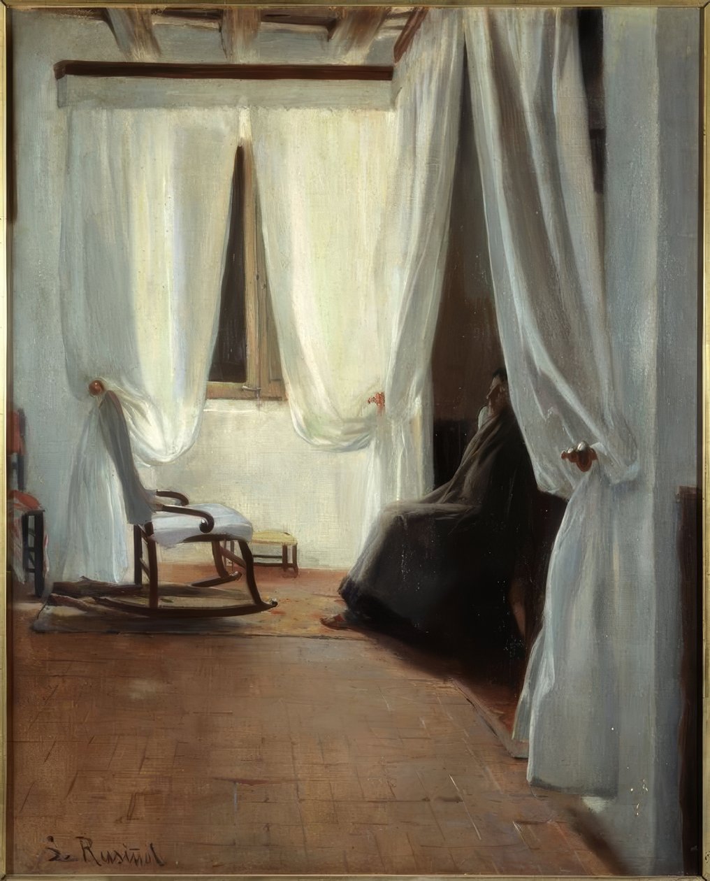 Donna malata da Santiago Rusiñol