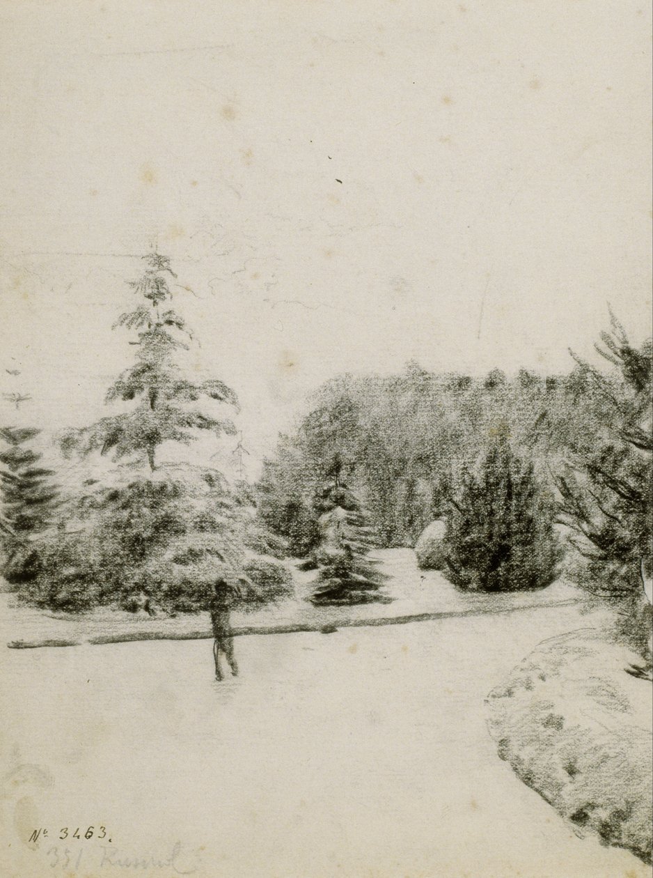 Studio di un giardino da Santiago Rusiñol