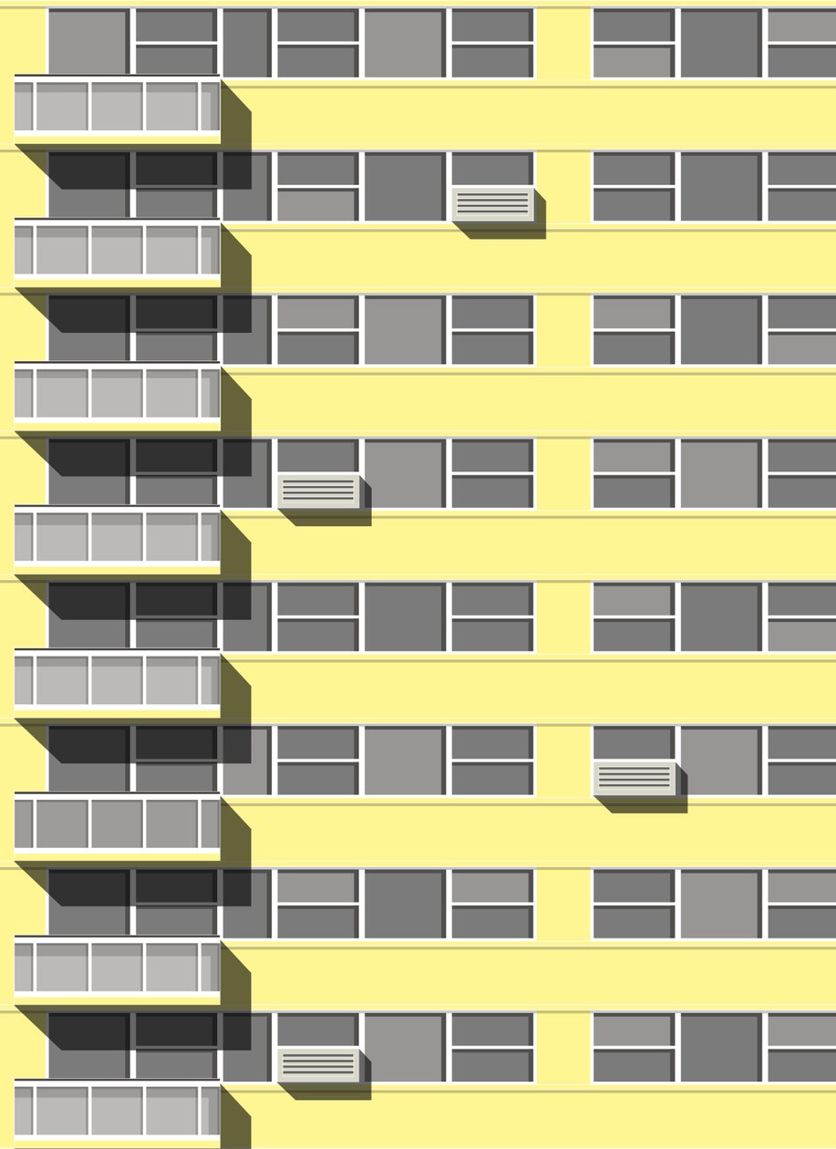 Appartamenti a Manhattan, 2020 (digitale) da Sarah Evans