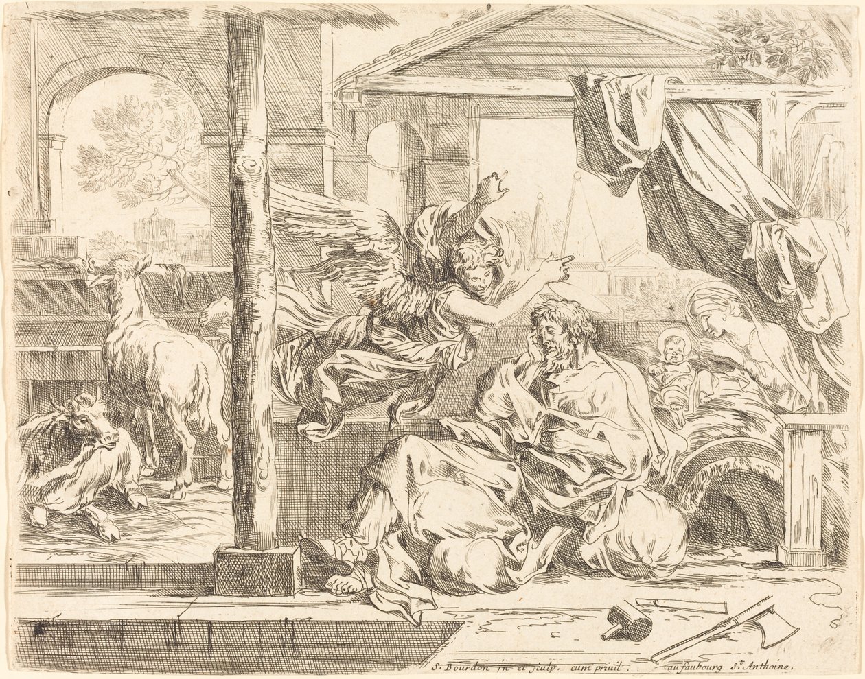 Il sogno di San Giuseppe da Sébastien Bourdon