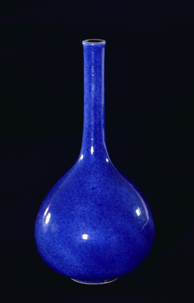 Vaso blu polveroso, Dinastia Qing da School Chinese