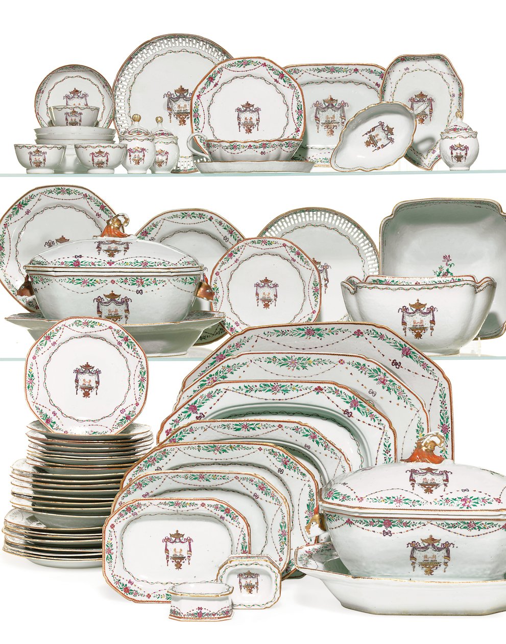 Servizio da cena con benedizione sacerdotale, c.1785 da School Chinese