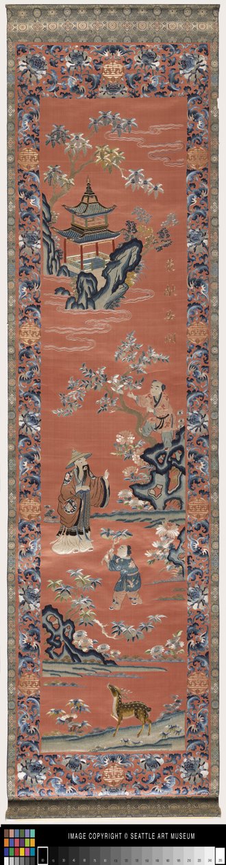 Runner (satin con ricamo) da School Chinese