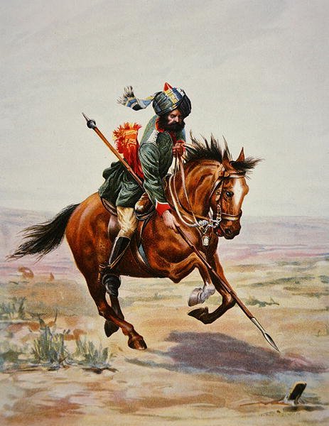 Tent Pegging, cavalleria indiana da School English
